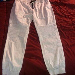 White Joggers
